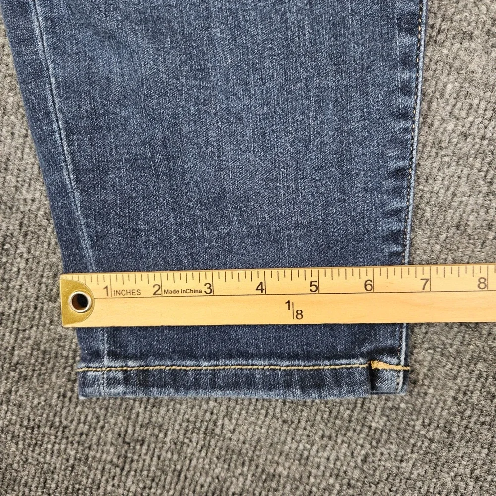 Judy Blue Boyfriend Fit Jeans Womens 11/ 30 High Rise Distressed Dark Wash Denim